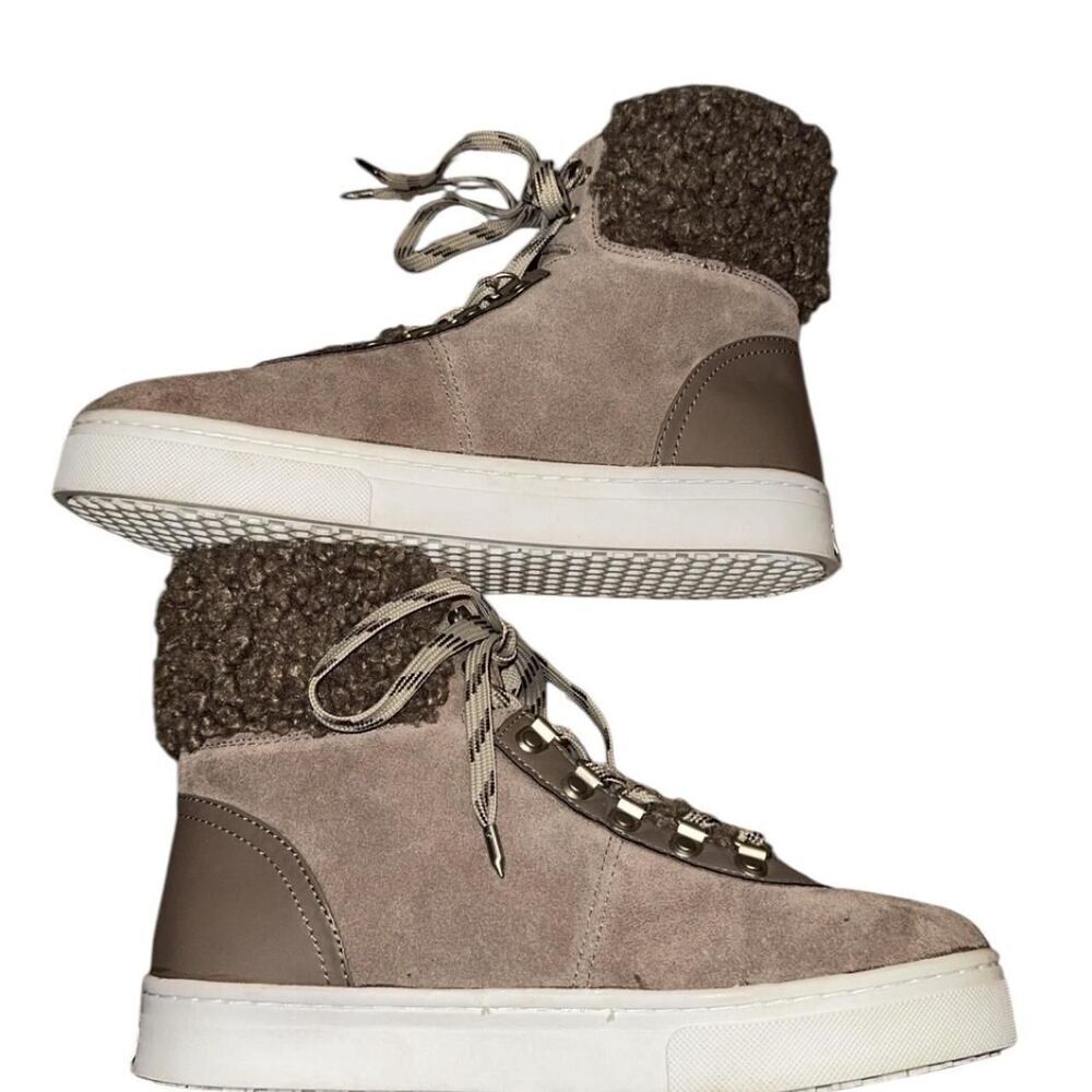 Sam Edelman Luther Faux Shearling High Top Sneaker - Picture 4 of 6